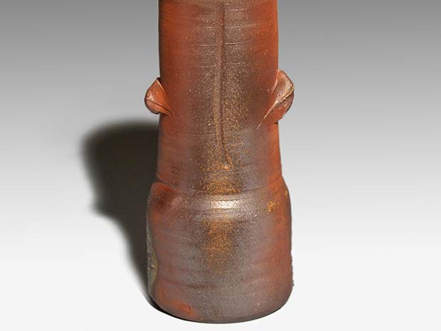 No.654やきもの 人間国宝藤原雄 備前壷 共箱 美品 No.654