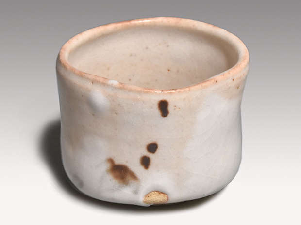 志野茶碗 酒井甲夫（作）共箱 個展作品 土岐市無形文化財 | 古美術ささき