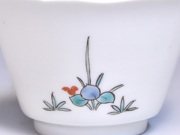 古伊万里（柿右衛門様式）色絵花文向付5客 江戸時代元禄頃 | 古美術ささき