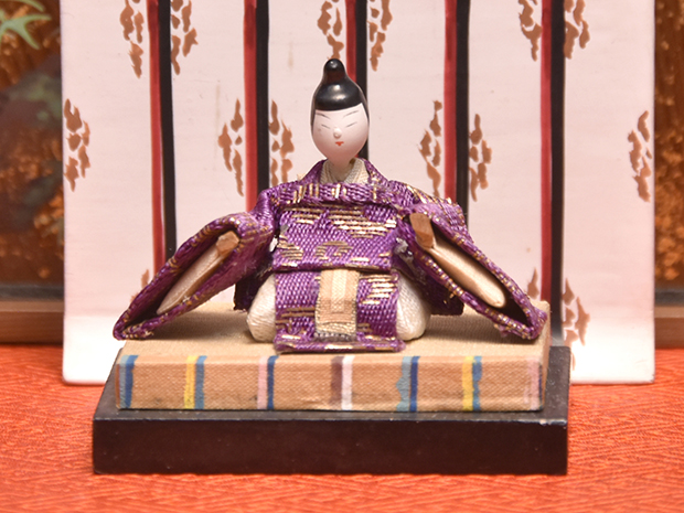 鶴巻三郎 作品 紙塑人形創始者 鶴巻 三郎 作『にらめっこ』日本人形 共箱