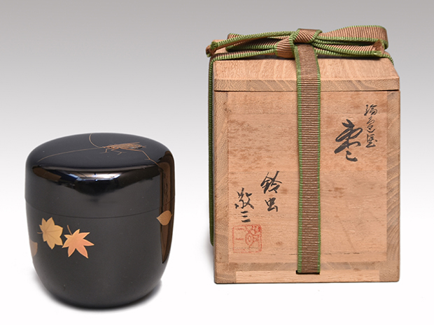 輪島塗 鈴虫棗 蒔絵師 伊川敬三(作) 共箱 | 古美術ささき