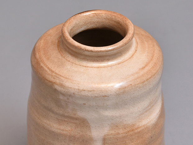 萩焼茶入 十代 三輪休雪(休和)作 共箱 | 古美術ささき