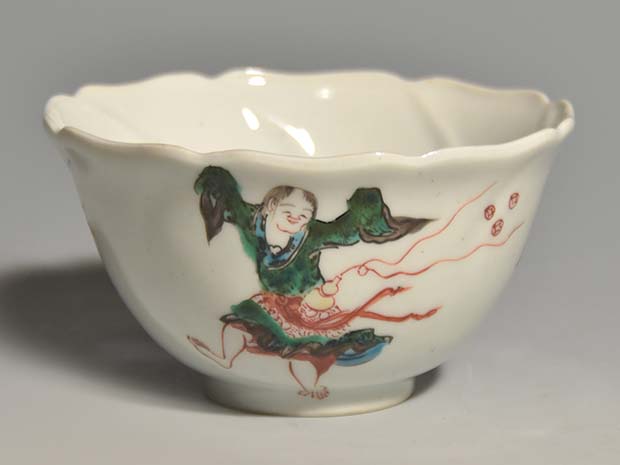 南京赤絵写し 仙人と松竹梅図向付 八田円斎(作) 9客 共箱 | 古美術ささき