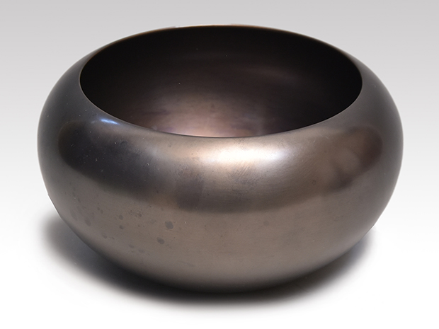 砂張(佐波理） 合子建水 一ノ瀬宗辰（作） 共箱 | 古美術ささき