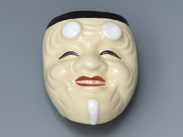 色絵翁香合 清閑寺 杉田祥平（造）共箱 | 古美術ささき