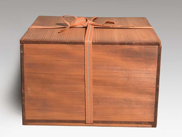 独楽籠炭斗・炭取 東山麓 竹園斎（作） 共箱 未使用 | 古美術ささき