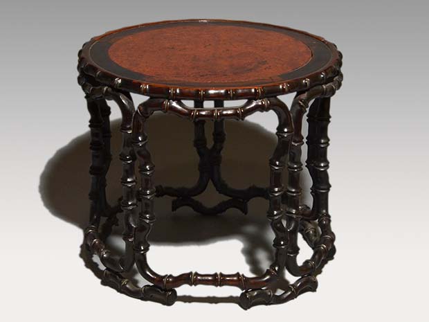 唐物 竹節彫 紫檀花台 中国古玩 | 古美術ささき