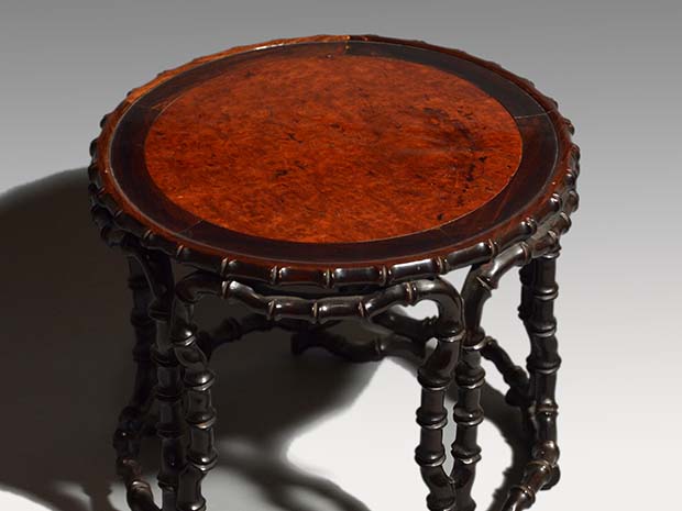 唐物 竹節彫 紫檀花台 中国古玩 | 古美術ささき