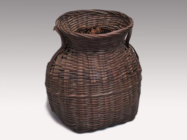 時代 唐組籠花入 平耳付 | 古美術ささき