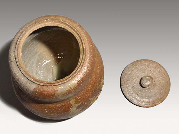 楽山焼水指 十一代 長岡空権(作) 共箱 久田尋牛斎箱書 | 古美術ささき