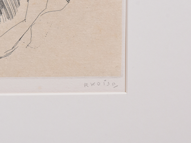 小磯良平画伯直筆 絵皿 1955年 超レア美術品 小磯良平画伯直筆 絵皿