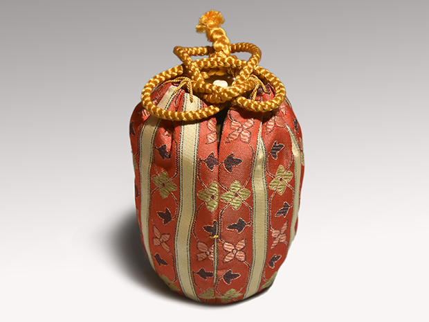 丹波 肩衝茶入 尾中窯 市野信水 作 仕覆 利休間道