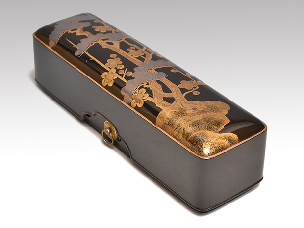 松竹梅蒔絵 文箱 江戸時代 | 古美術ささき