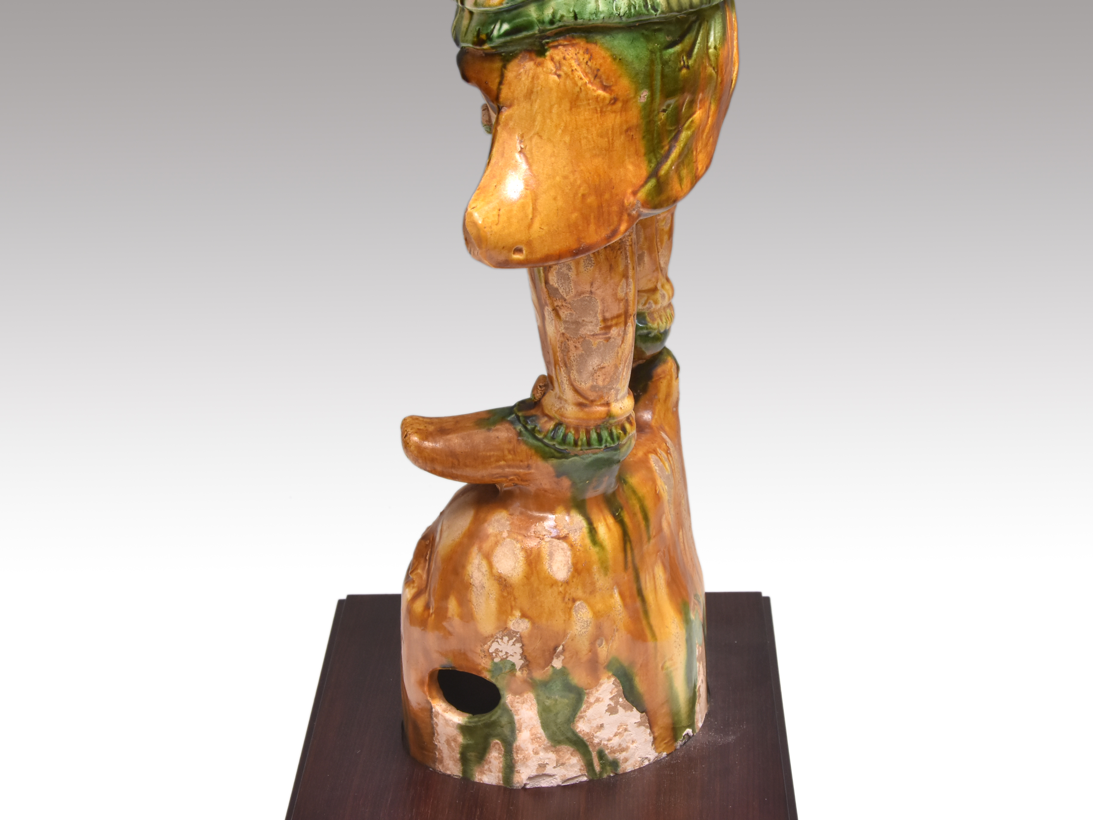 中国美術 唐時代 三彩武人像 高さ 92cm | 古美術ささき