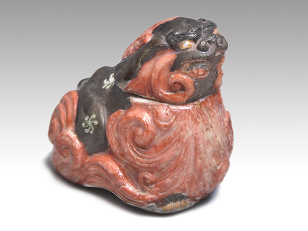 獅子香合 初代 井上良斎(作) | 古美術ささき