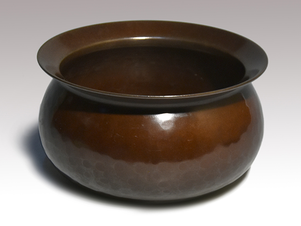 8代中川浄益 唐銅餌畚建水 9代中川浄益