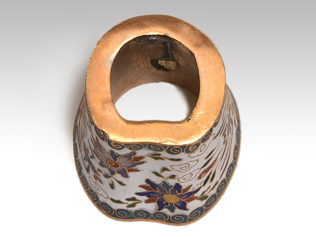 有線七宝竹形蓋置 花鳥文 | 古美術ささき