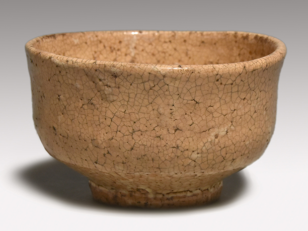 萩焼十世坂高麗左衛門作白萩茶碗銘「山里」淡々斎極め箱MR6049