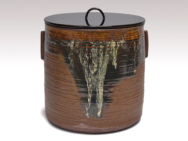 76】高取焼＊清和作＊水指 高取焼＊清和作＊水指