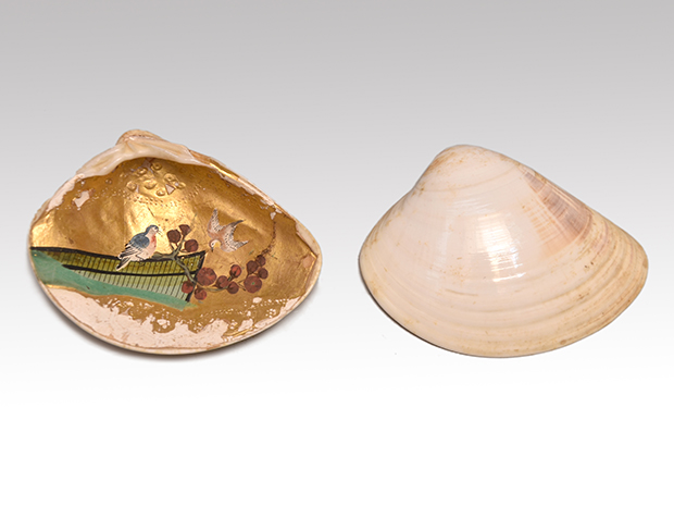 Amazon.co.jp: 茶道具 貝合わせ 源氏絵 美忠作 蛤香合 はまぐり