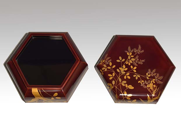 定価55000円 京漆匠 象彦 とんぼ ヤンポ 漆器 菓子器 菓子鉢 漆塗り