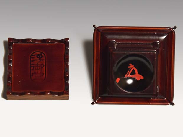 浮御堂古材 御堂香合 大亀老師在判箱書 稲尾誠中斎(作) 共箱 | 古美術