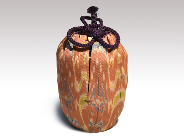 茶道具 京焼 桶谷定一作 肩衝茶入 仕覆付 共箱 V 7748 茶道具 京焼