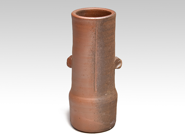 備前双耳花生 人間国宝 藤原雄（作）共箱 | 古美術ささき