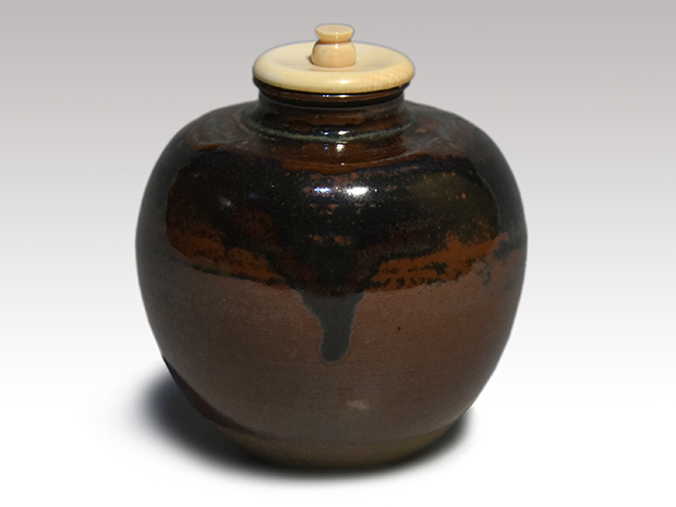 中興名物 秋の夜 茶入 高取焼 喜恵 茶道具 茶道具 高取焼茶入れ 再度