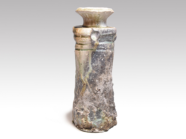 伊賀双耳花入 古谷道生（作）共箱 | 古美術ささき