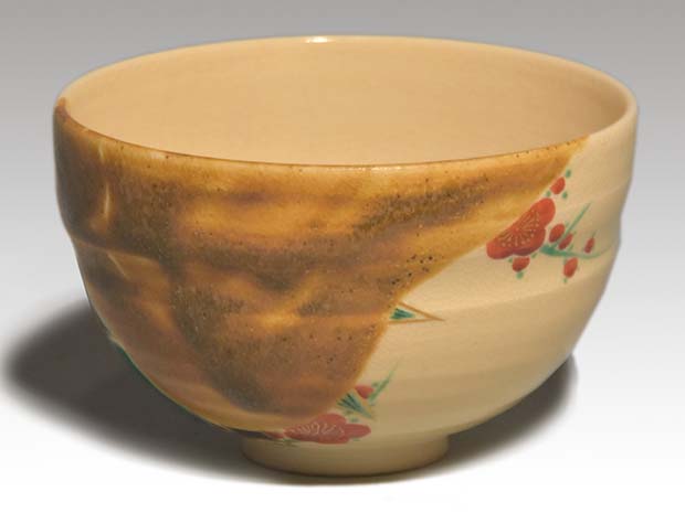 永楽善五郎(即全)作 梅竹絵茶碗 共箱 淡々斎箱書 | 古美術ささき