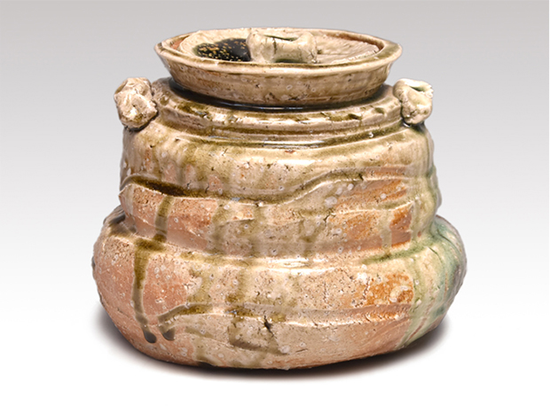 伊賀水指 共蓋 古谷道生（作）共箱 | 古美術ささき