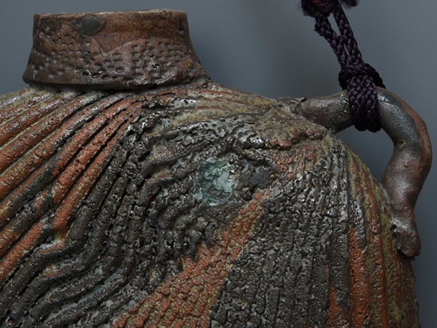 中村錦平（造）水筒型釣花生 共箱 | 古美術ささき