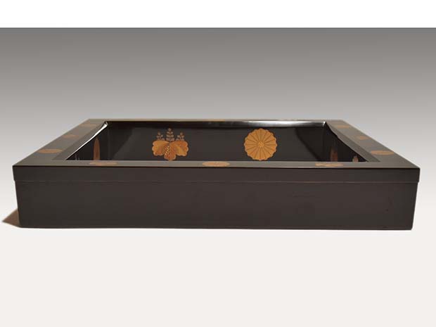 A 116 炉縁 高台寺蒔絵 ・ 鵬雲斎大宗匠 在判箱書 A 116 炉縁 高台寺