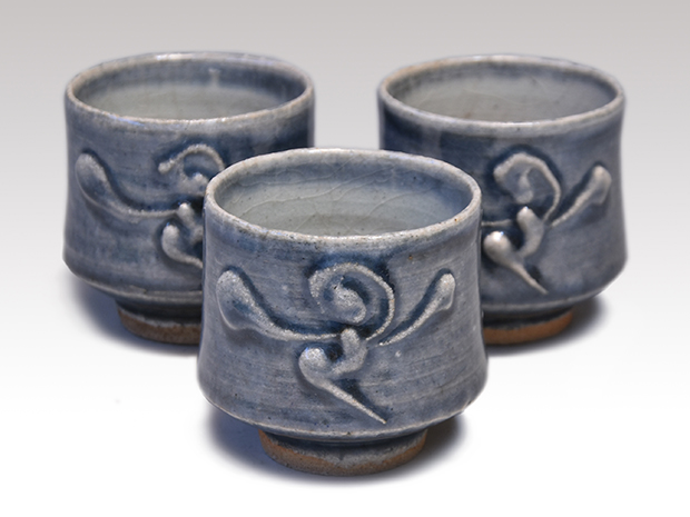 民藝 河井寛次郎？ 呉須百合辰砂角鉢 未鑑定品 民藝 河井寛次郎？ 呉須