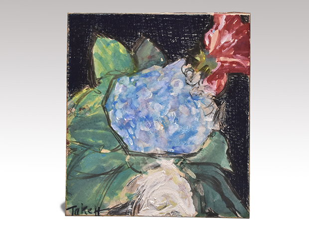 林武 花ガッシュ4号真作絹本美術年鑑1号500万円2000万円評価大巨匠