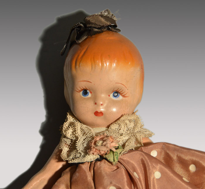 アンティーク コンポジションドール 女の子 2体 | 古美術ささき
