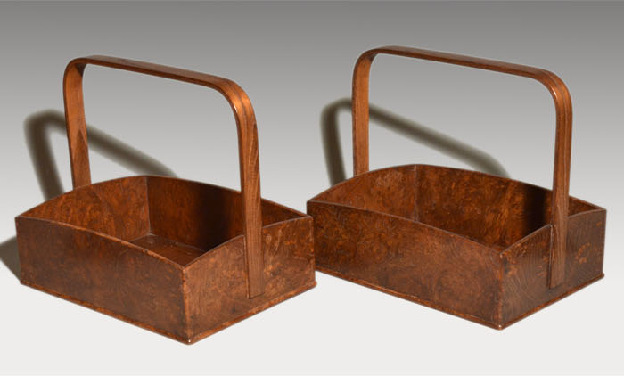 イ522 煙草盆『指物師酒井柏水』『桐木地糸巻莨盆一双共箱』茶道具