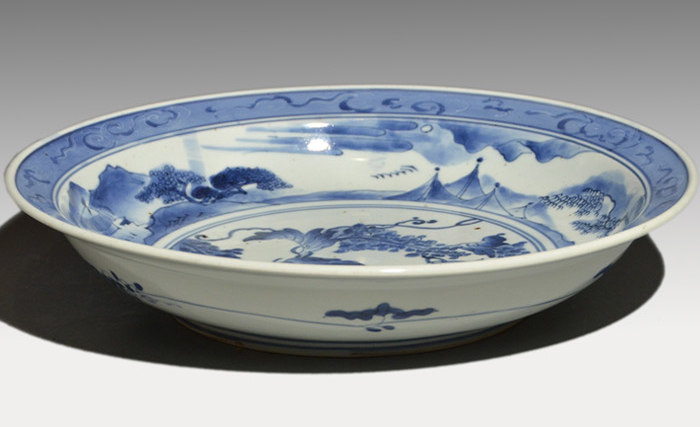 古九谷 古伊万里 九谷焼 染付 若杉窯 李朝 古玩 古染付 1客 古九谷 古