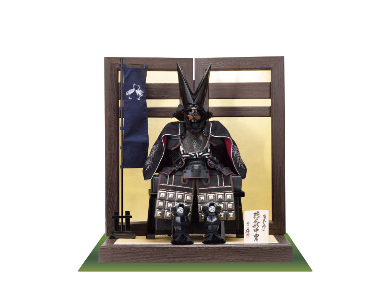 4181蒲生氏郷公鎧（燕尾形兜）マント付 | 戦国武将鎧兜 | 小木人形