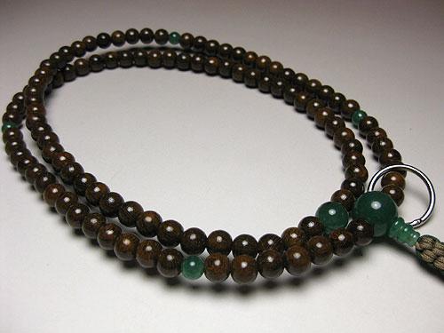 男性用数珠 鉄刀木印度翡翠仕立 曹洞宗の通販 - お香専門店香源