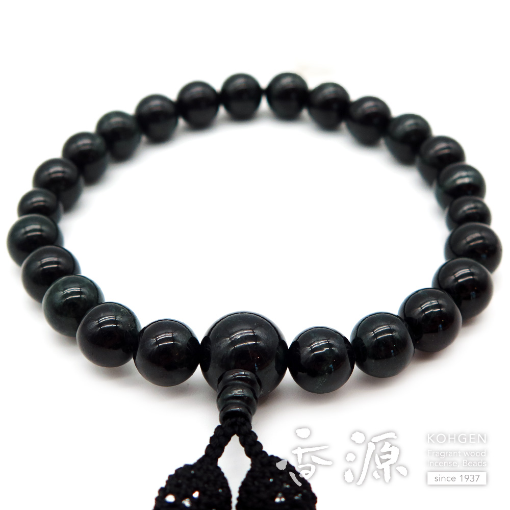 黒ビルマ翡翠 22玉 共仕立ての通販 - お香専門店香源