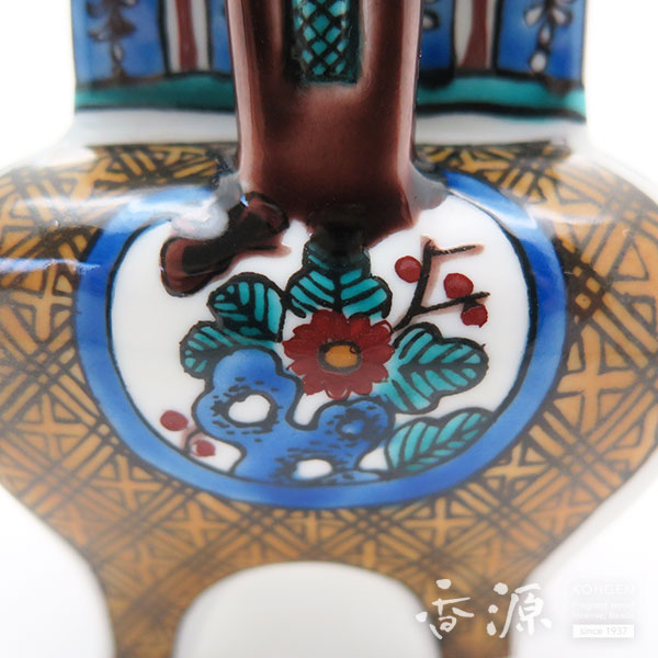 九谷焼 3.5号香炉 耳付古九谷 ［大田俊英］ 限定品の通販 - お香専門店香源