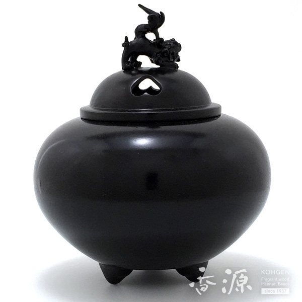 高岡銅器の香炉・香立 平丸 牡丹香炉 【公式通販】