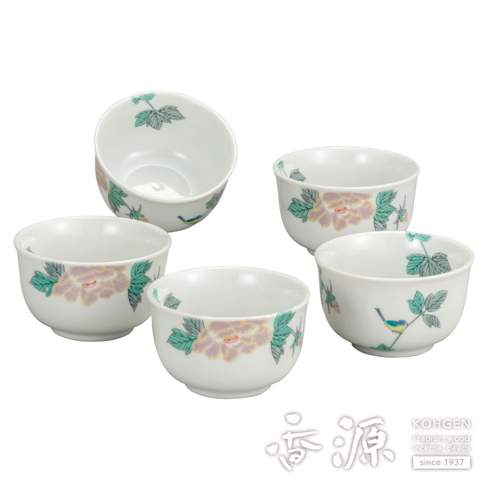 九谷焼 汲出茶碗 5客 染付 古九谷 龍 箱付 九谷焼の通販｜