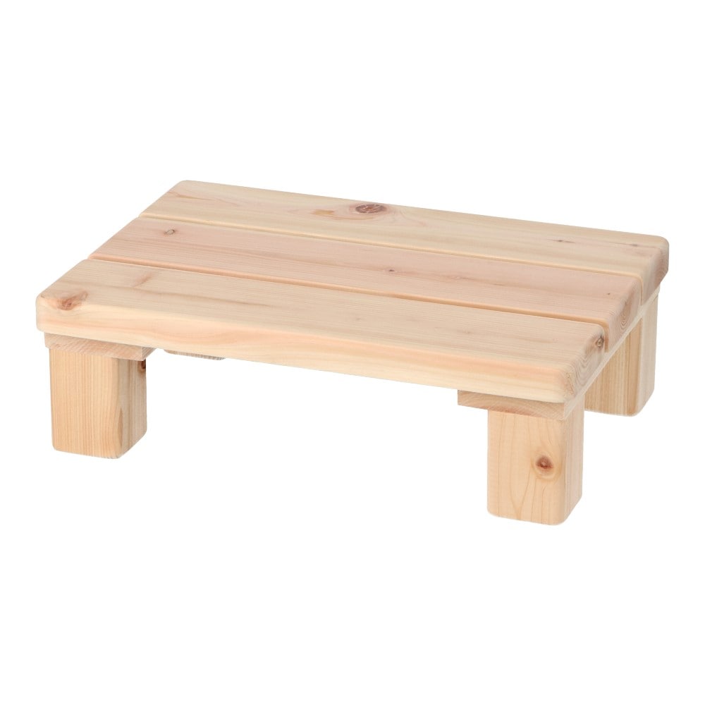 LIFELEX 桧 踏み台 S 約39×27×12cm(S): 木材・建材・金物