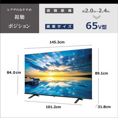 TVS REGZA 液晶テレビ REGZA レグザ E350Mシリーズ [ 65V型 / Apple