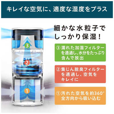 加湿空気清浄機 アイリスオーヤマ【KAPSH301W】14畳～16畳用 加湿空気