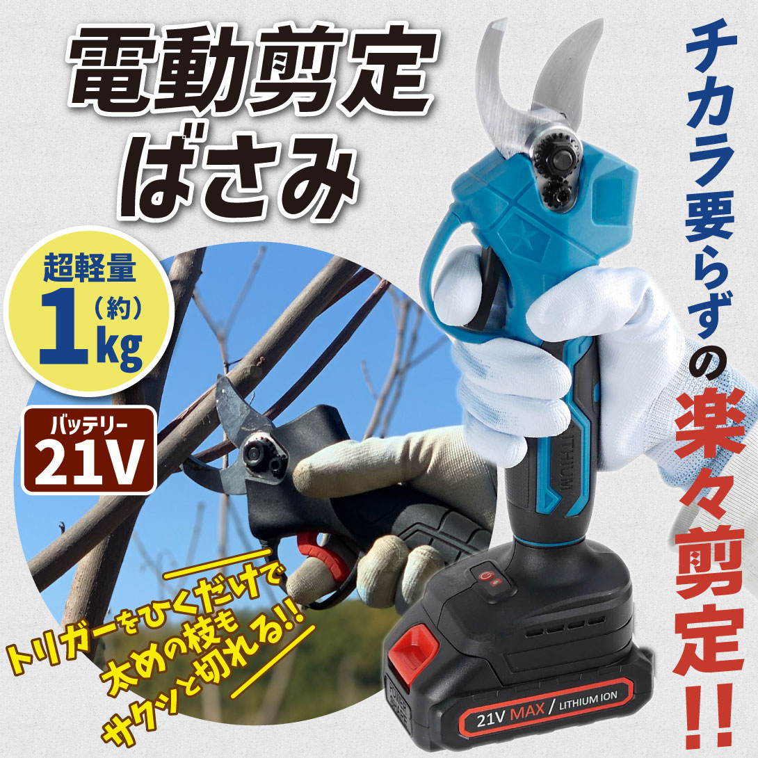 国華園オンラインショップ / 電動ハサミ 剪定鋏 枝切 はさみ 充電式