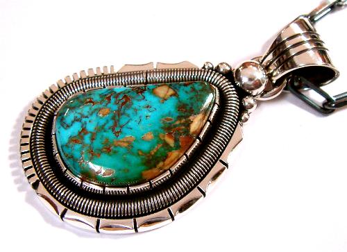 インディアンジュエリー / ナバホ・ターコイズペンダント